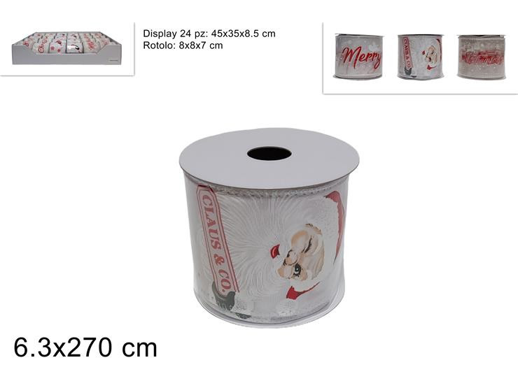 MAKRO - Stuha vianočná 6,3x270cm rôzne motívy