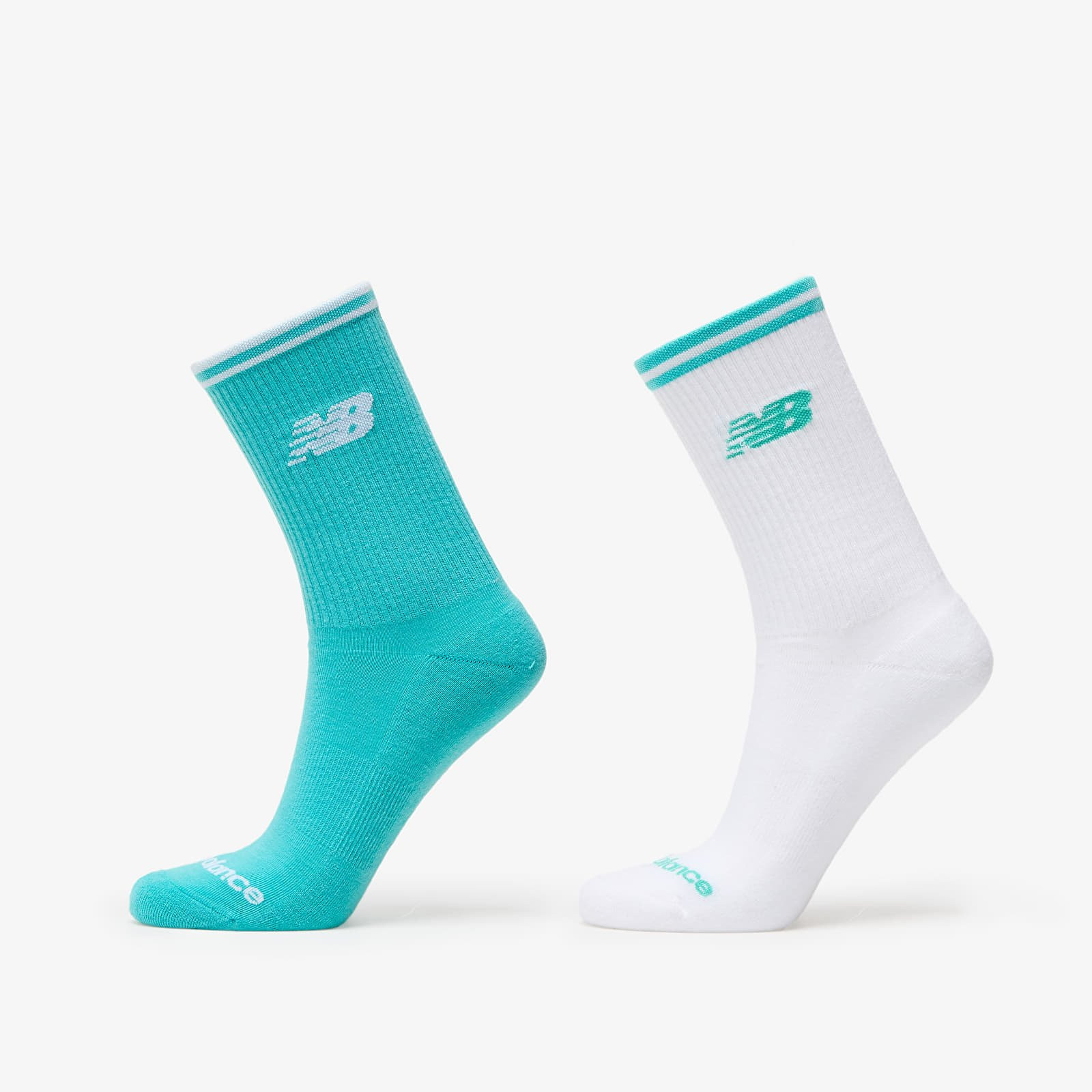 New Balance Running Stripe Midcalf Socks 2-Pack Multicolor M