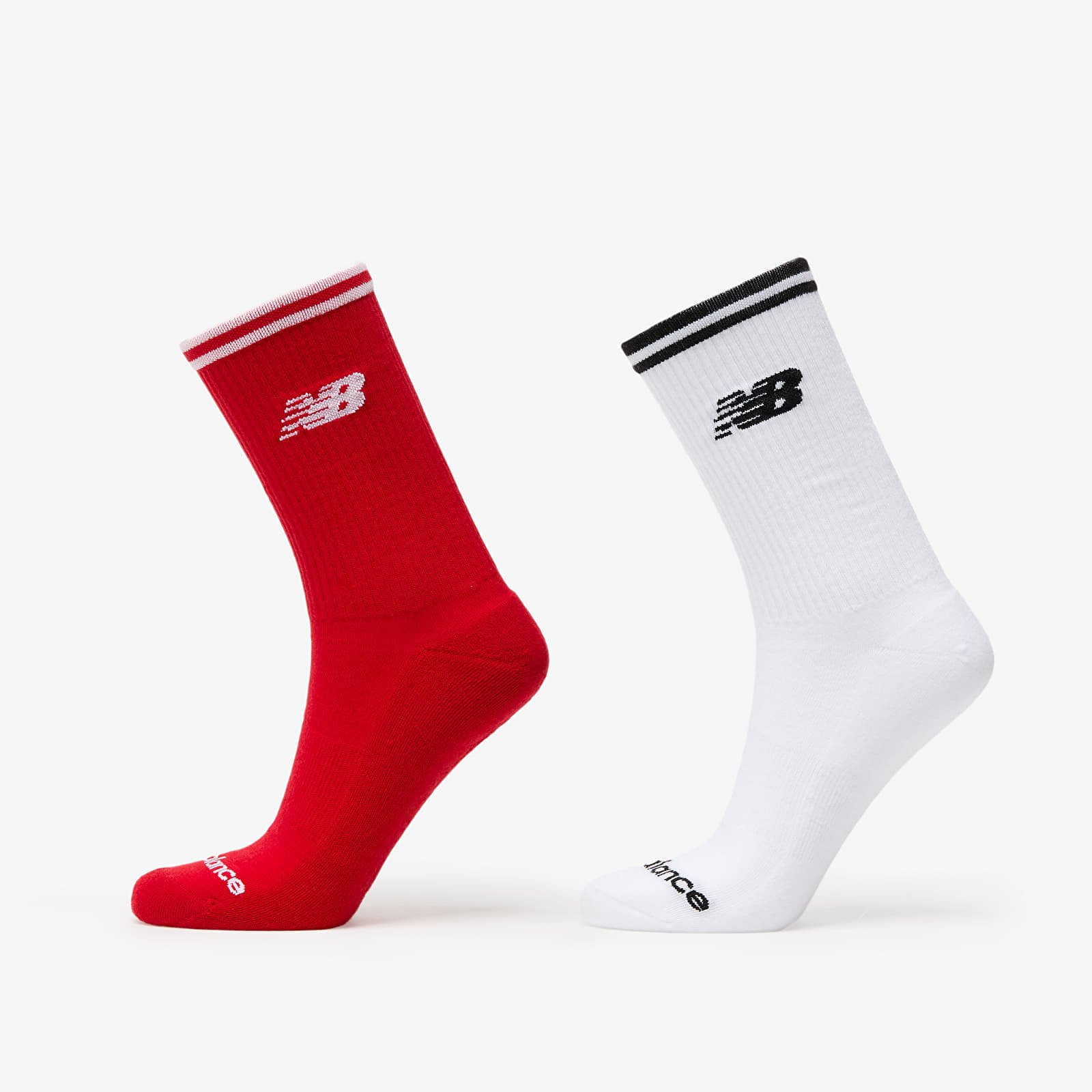 New Balance Running Stripe Midcalf Socks 2-Pack Multicolor S