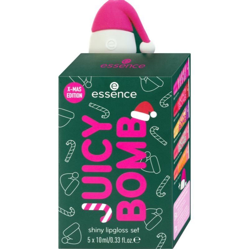 essence Juicy Bomb darčeková sada 01 Holly Jolly, Juicy (na pery)