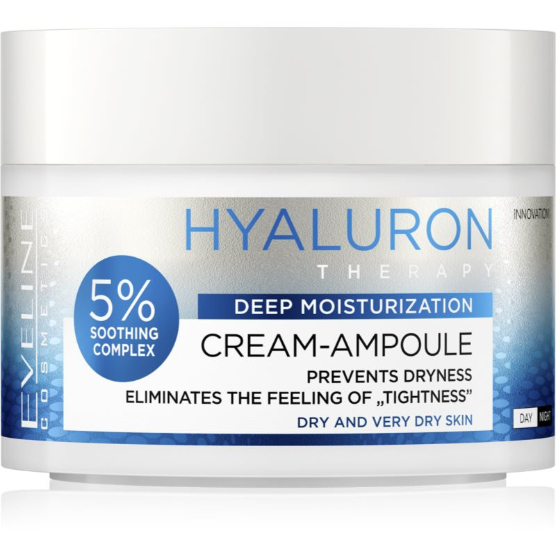 Eveline Cosmetics Cream-Ampoule Hyaluron intenzívne hydratačný krém 50 ml