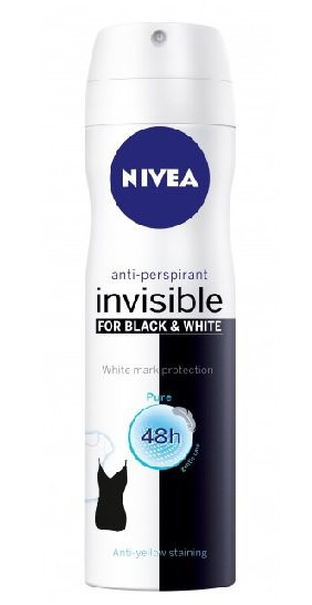 Nivea Invisible for Black & White Pure deospray 150 ml