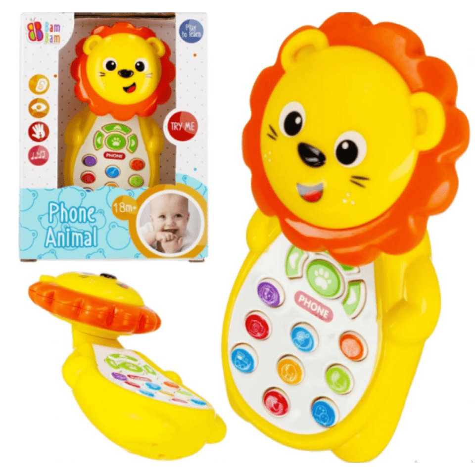 Telefón hudobný s levom 14cm