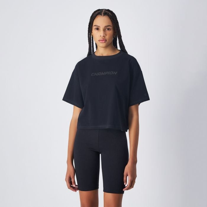 Champion Dámske tričko Cropped Black  LL