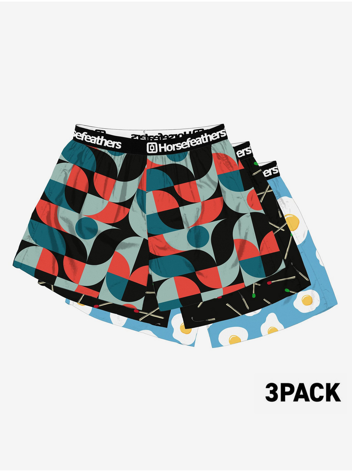 Trenírky Frazier 3pack Horsefeathers - šedá