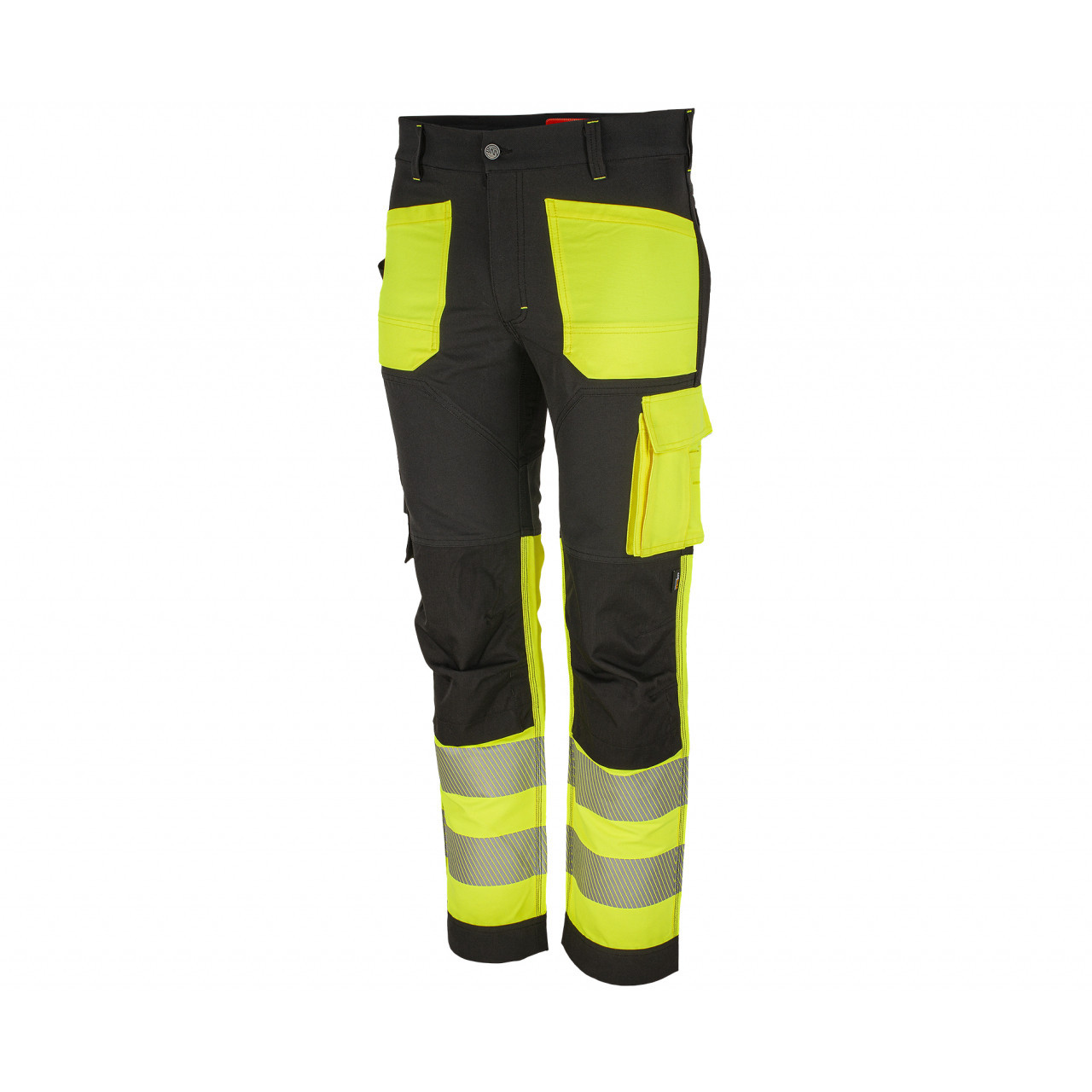 Nohavice pracovné Bennon Erebos Class 1 Hi-Vis - čierne-žlté, 44