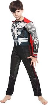 FunCo Detský kostým Svalnatý Thor s plášťom 98 – 110 S