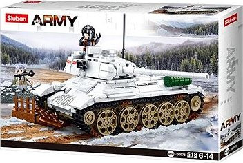 Sluban Army Bitka o Budapešť M38-B0978 Biely tank T-34/85