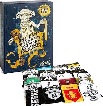 Adventný kalendár Harry Potter Dobby – 12 párov ponožiek