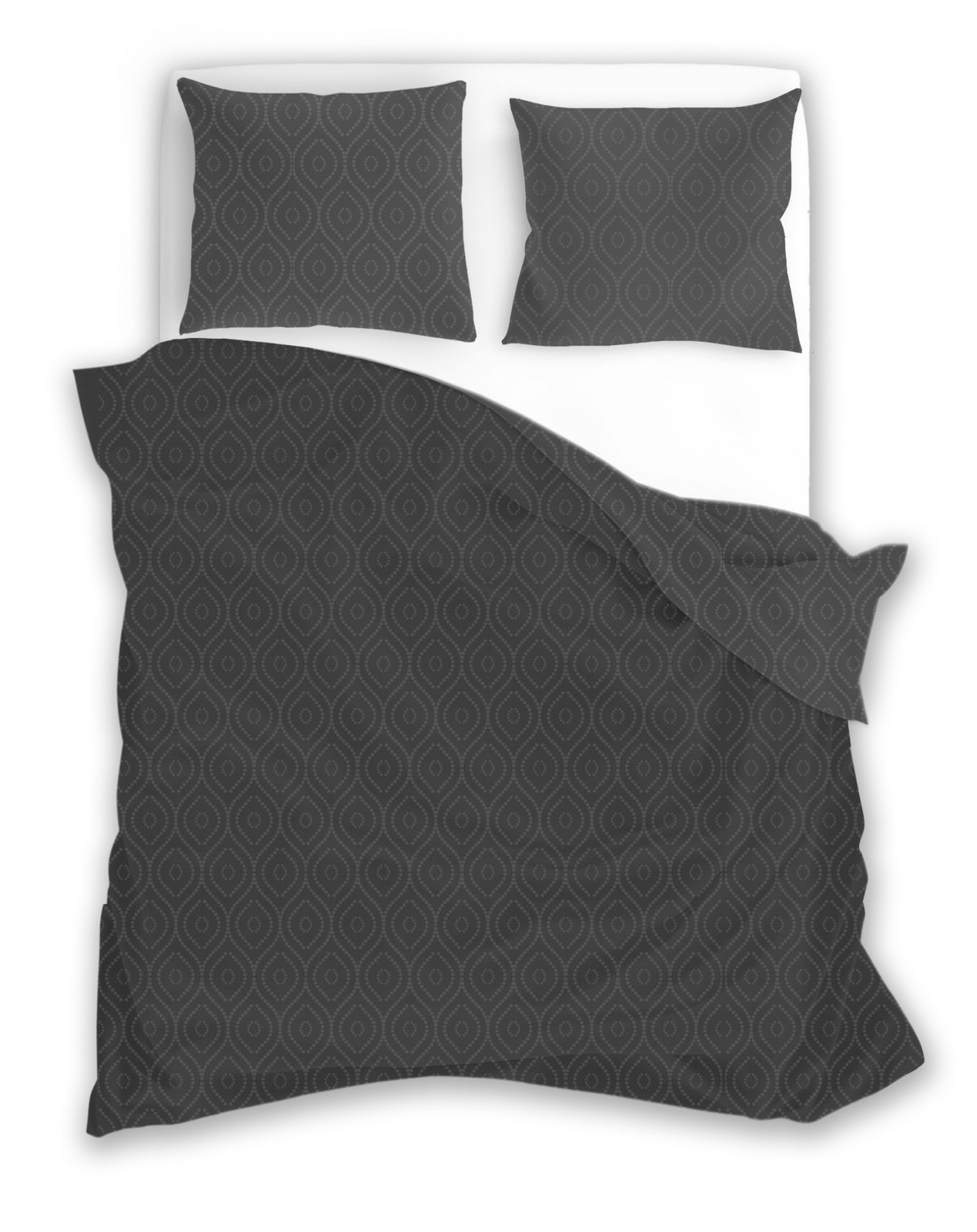Povlečení z mikrovlákna SATYN 006 160x200 cm + 2x 70x80 cm šedé