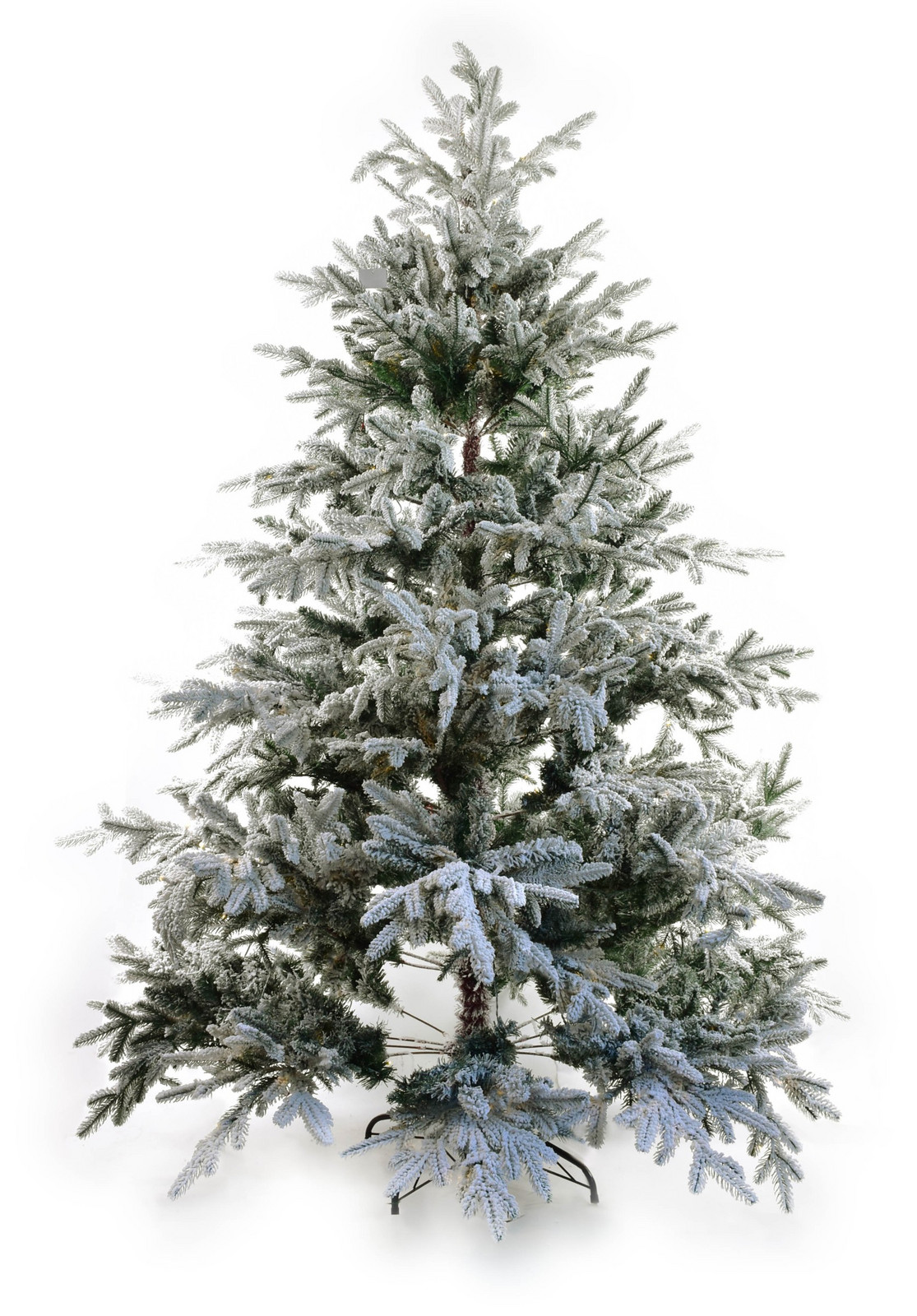 Umělý vánoční stromek SANTA LILA 210 cm zelený/bílý