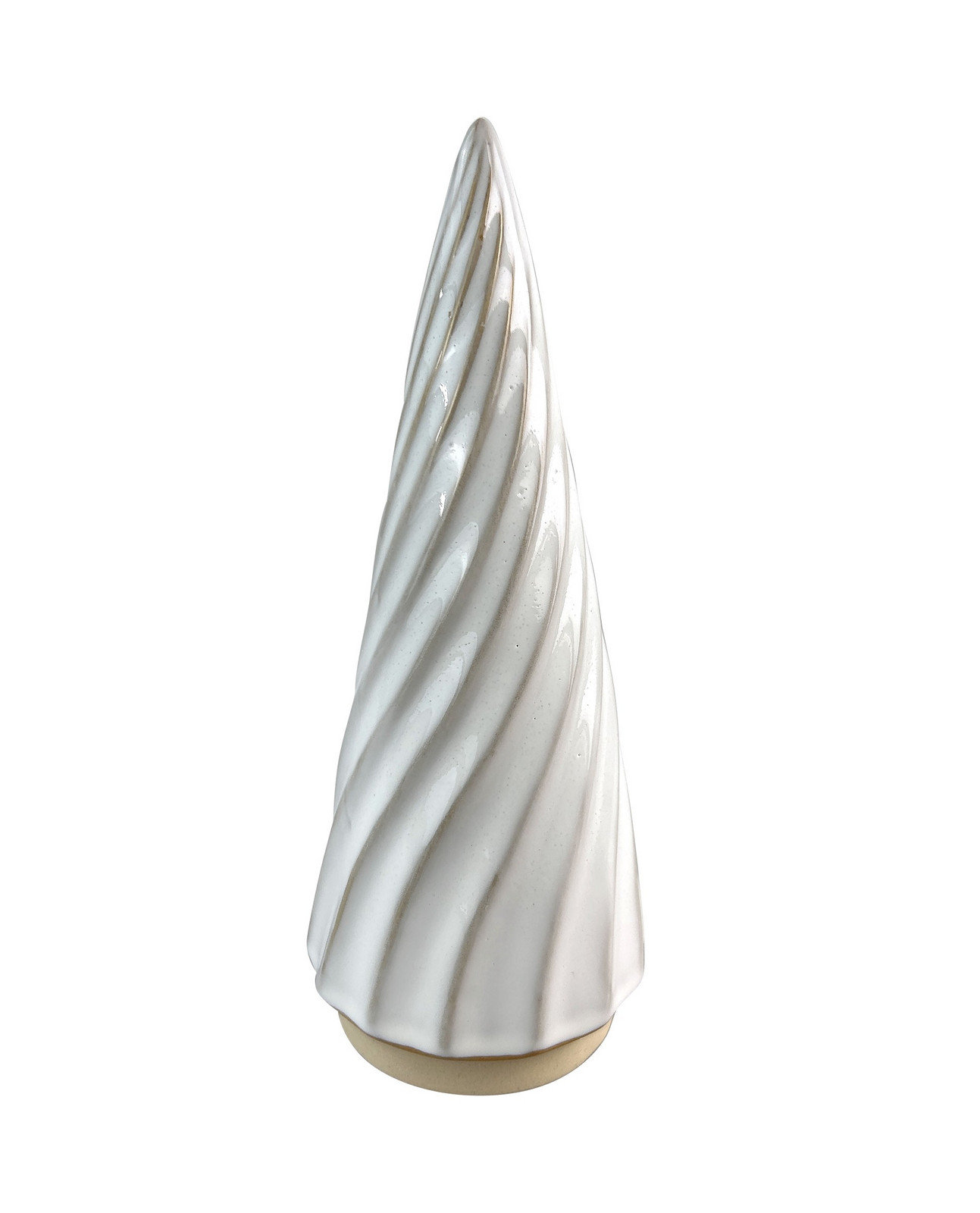 Vánoční dekorace stromek SANTA LILA 24 cm béžová/bílá