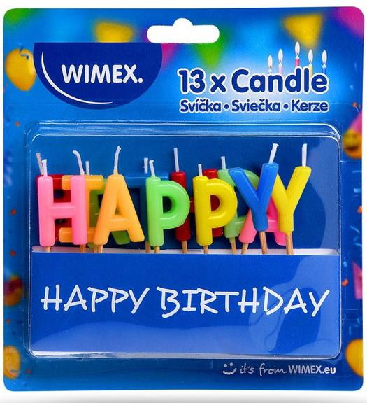 MAKRO - Sviečky narodeninové so stojančekom 60mm/10ks