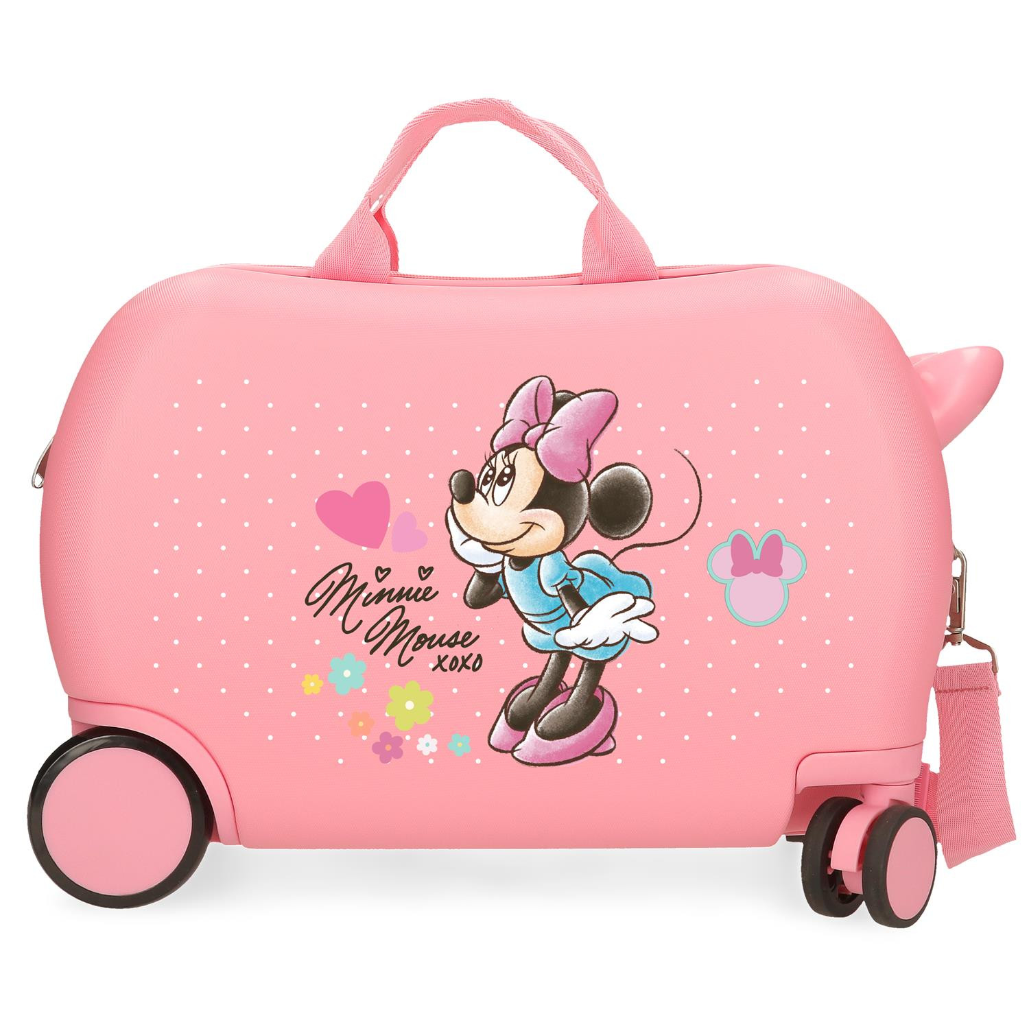 Detský kufrík na kolieskach - odrážadlo - Minnie Mouse Xoxo