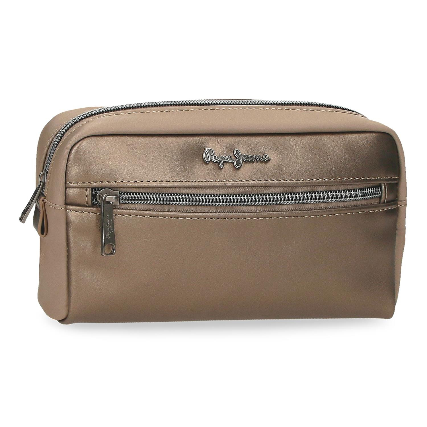 Menšia kozmetická taštička Pepe Jeans Ruby - taupe