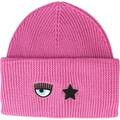 Šiltovky Chiara Ferragni  EYE/STAR SILICON PATCH WOOL