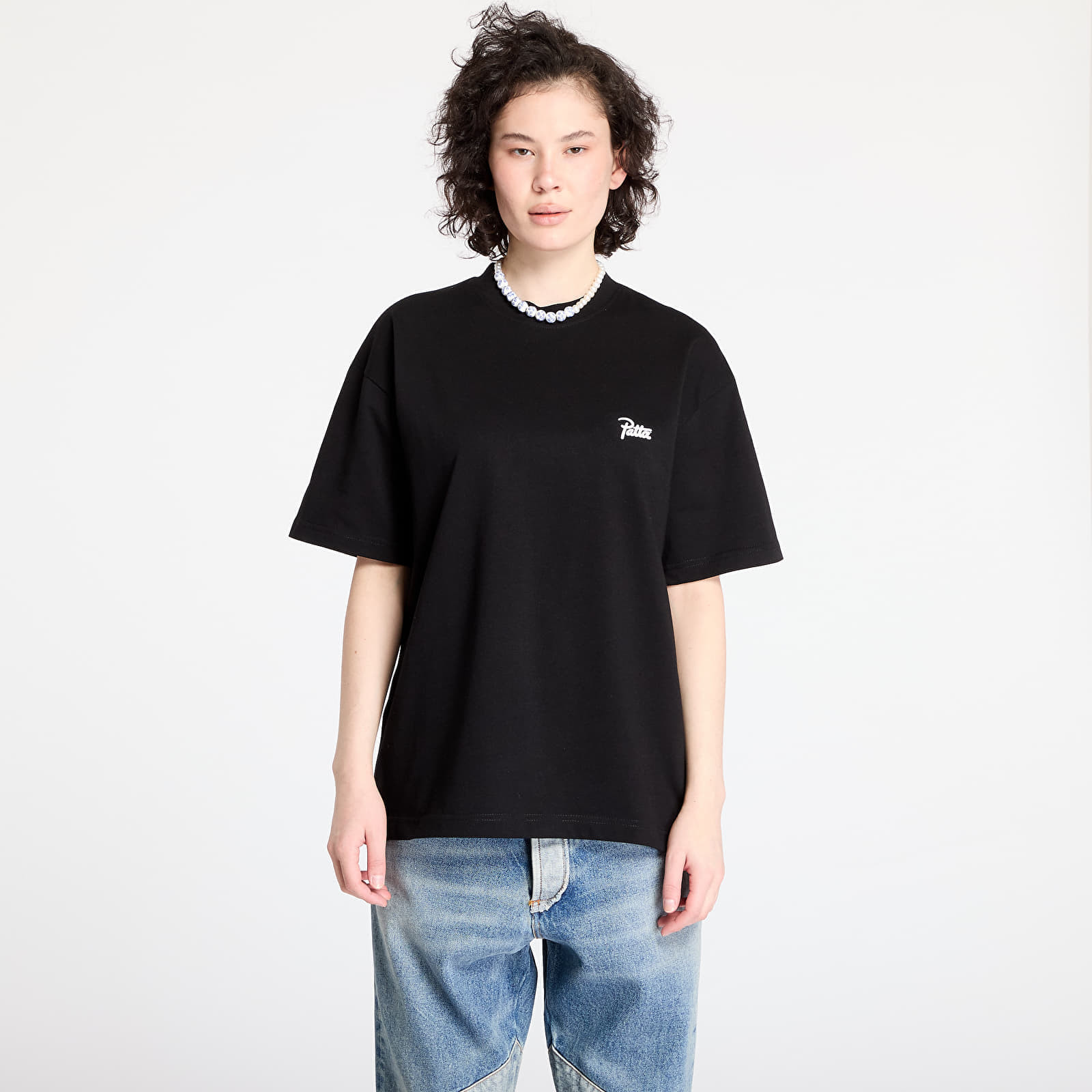 Tričko Patta Basic Script Logo T-Shirt UNISEX Black XL