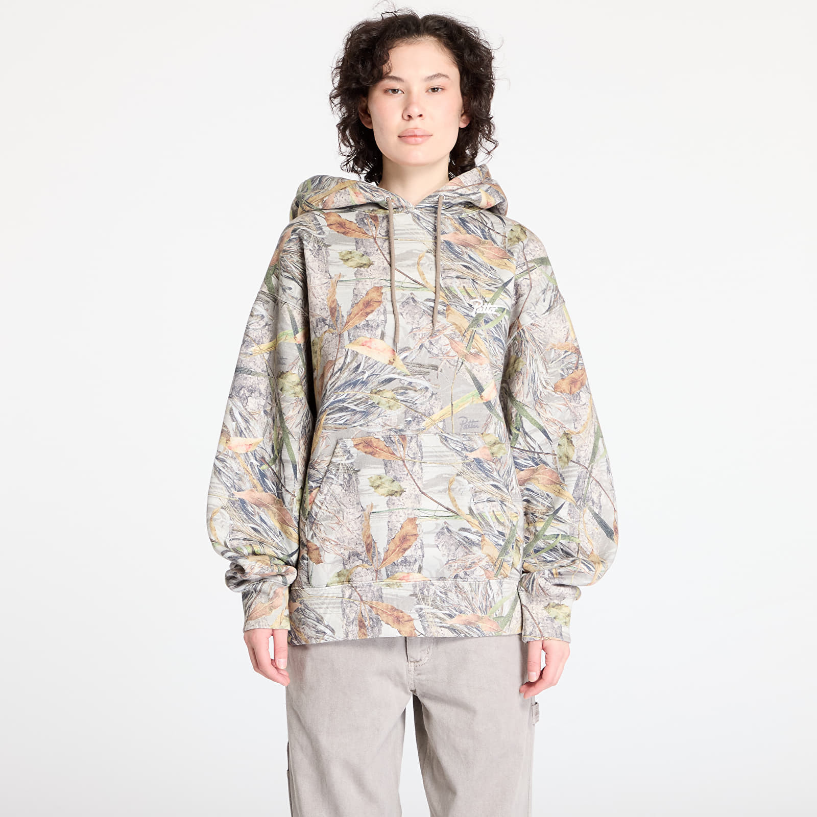 Mikina Patta Nature Print Boxy Hooded Sweater UNISEX Nature Print S