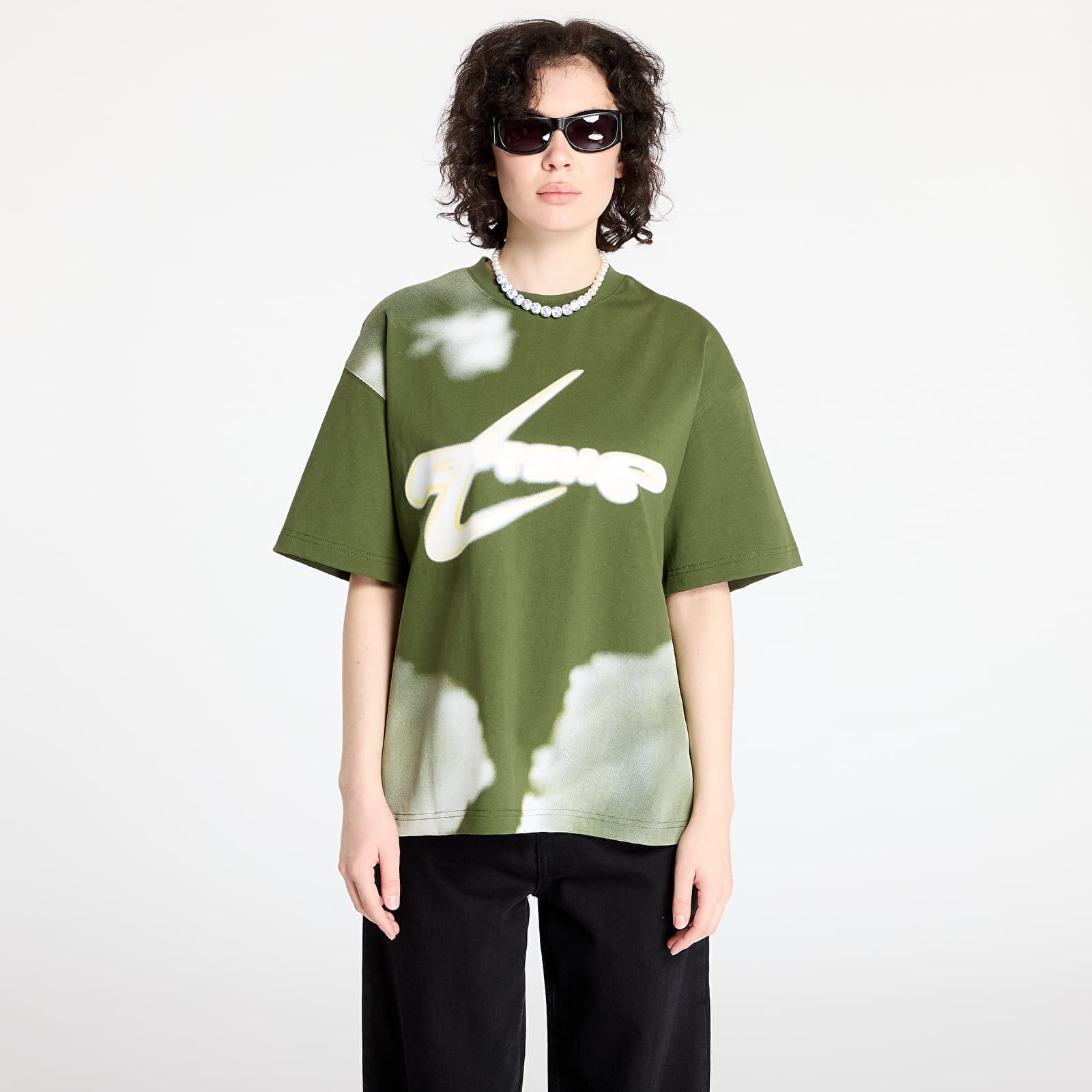 Tričko Walking Art By FTSHP T-Shirt UNISEX Khaki Clouds XL