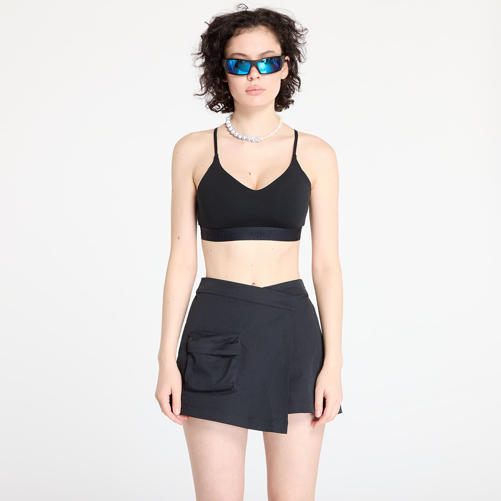 Nike Indy Light Support Women's Padded Adjustable Sports Bra Black/ Black XS