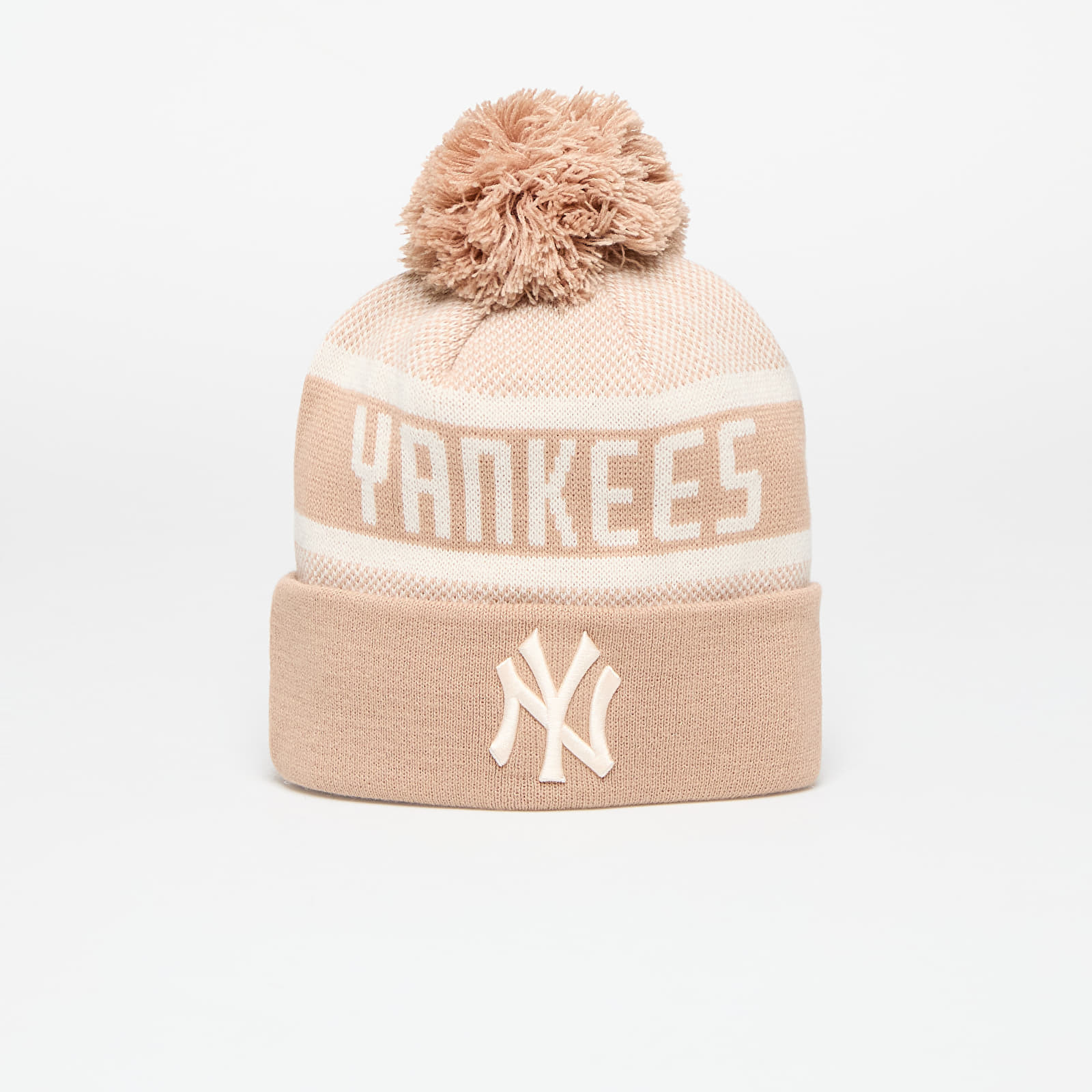 New Era New York Yankees Knit Medium MLB Jake Cuff Beanie Beige Universal