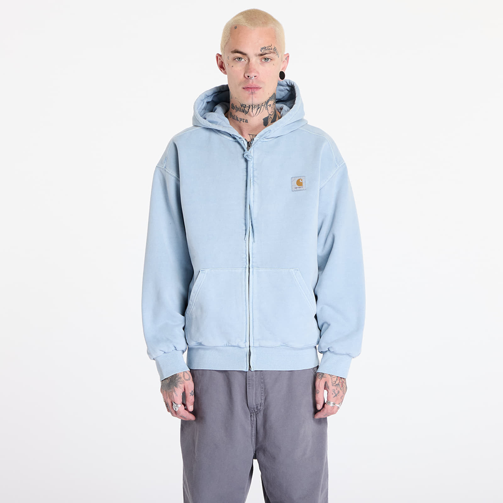 Bunda Carhartt WIP Hooded Vista Jacket UNISEX Dusty Ice Garment Dyed S
