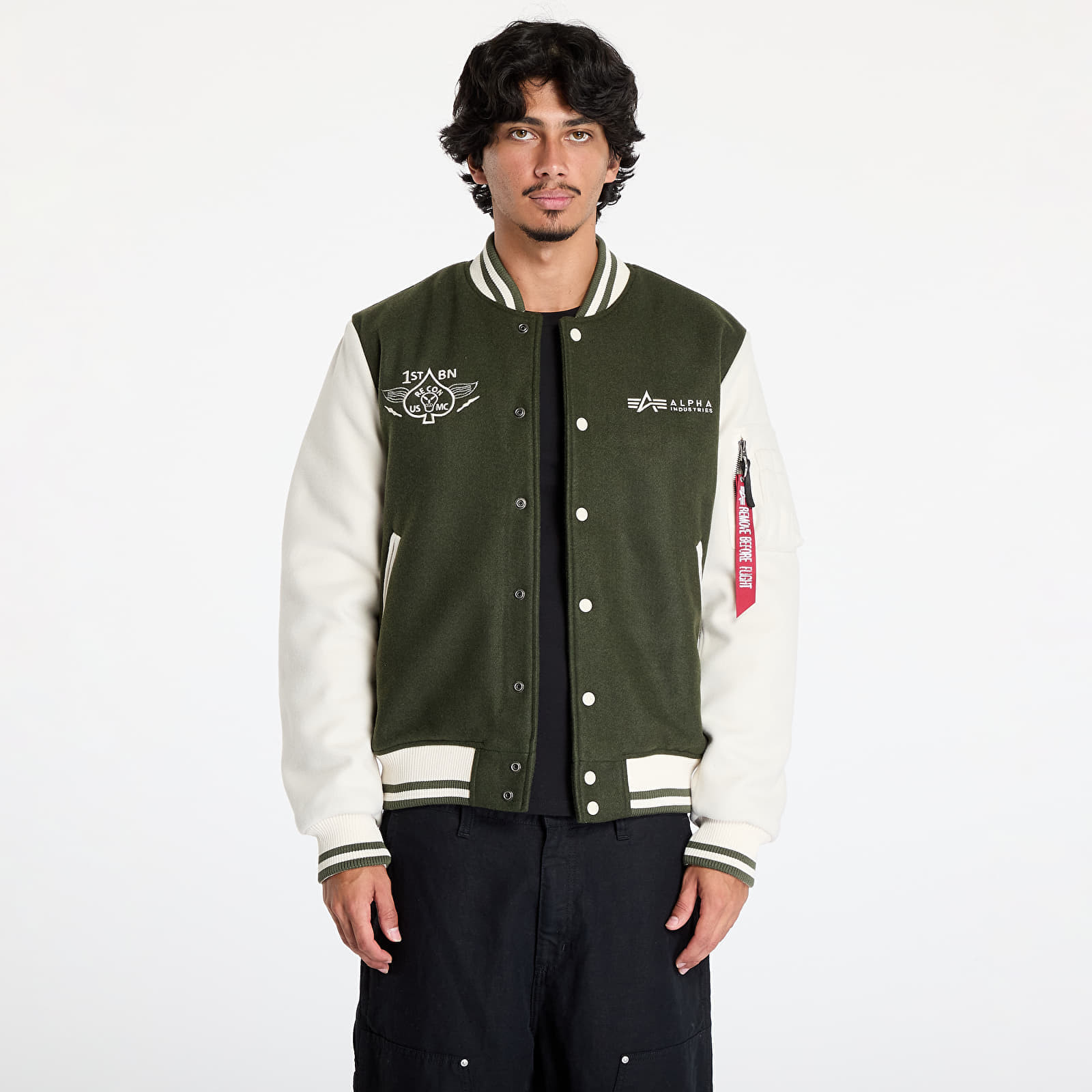 Bunda Alpha Industries Varsity Air Force Jacket Dark Olive L