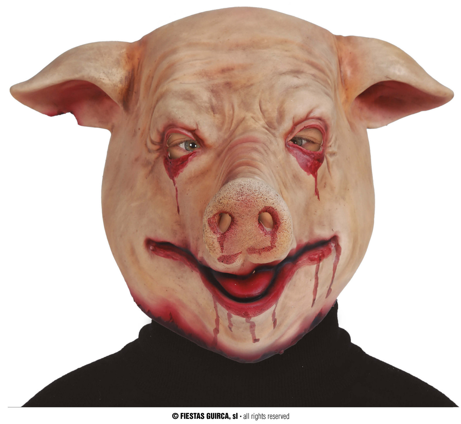 Latexová maska krvavé prasa - Saw