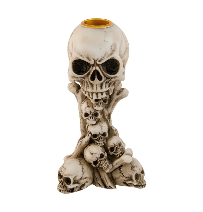 Chaks Halloween svietnik - Lebky 14,2 cm