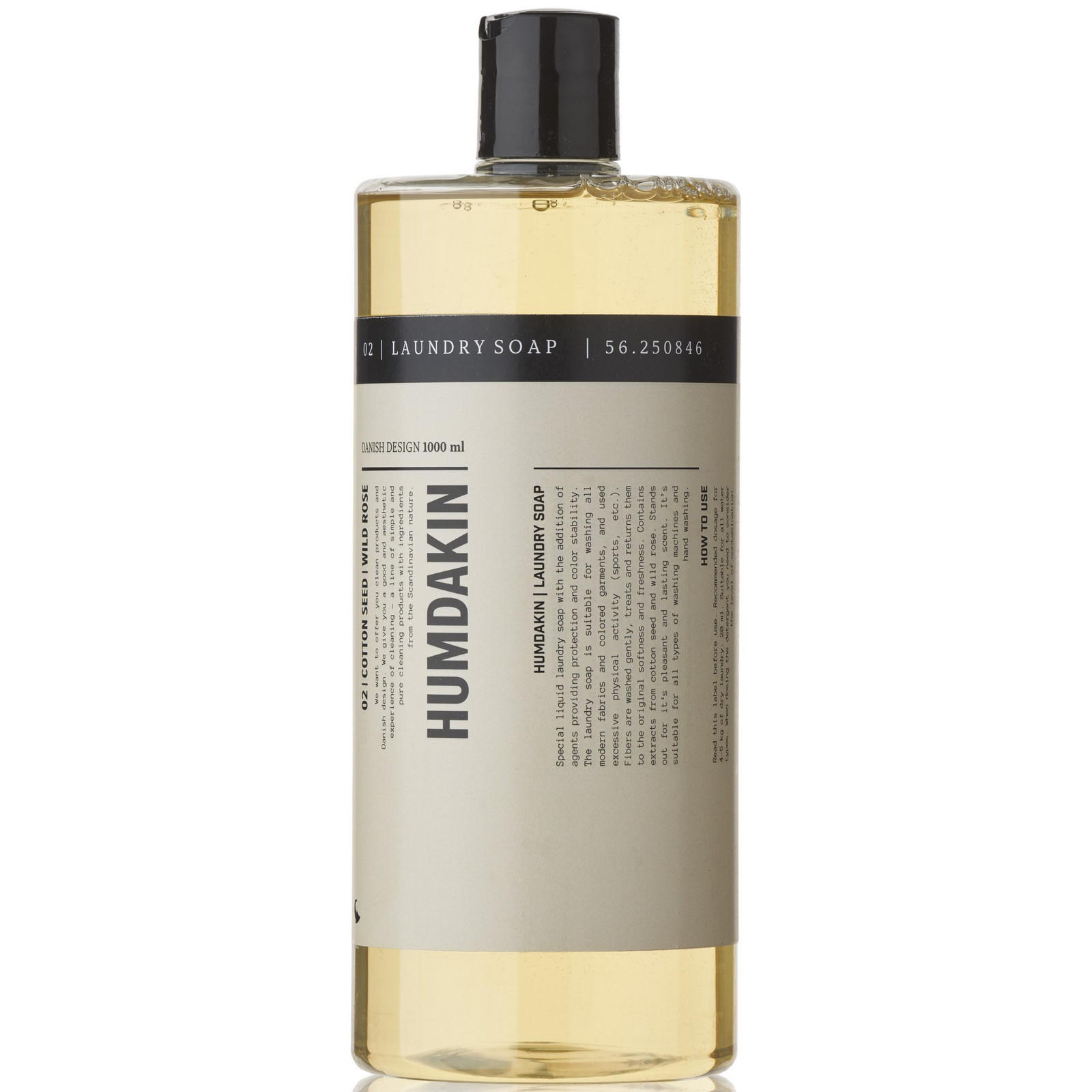 Tekutý prací prostriedok COTTON SEED & WILD ROSE 1000 ml, Humdakin