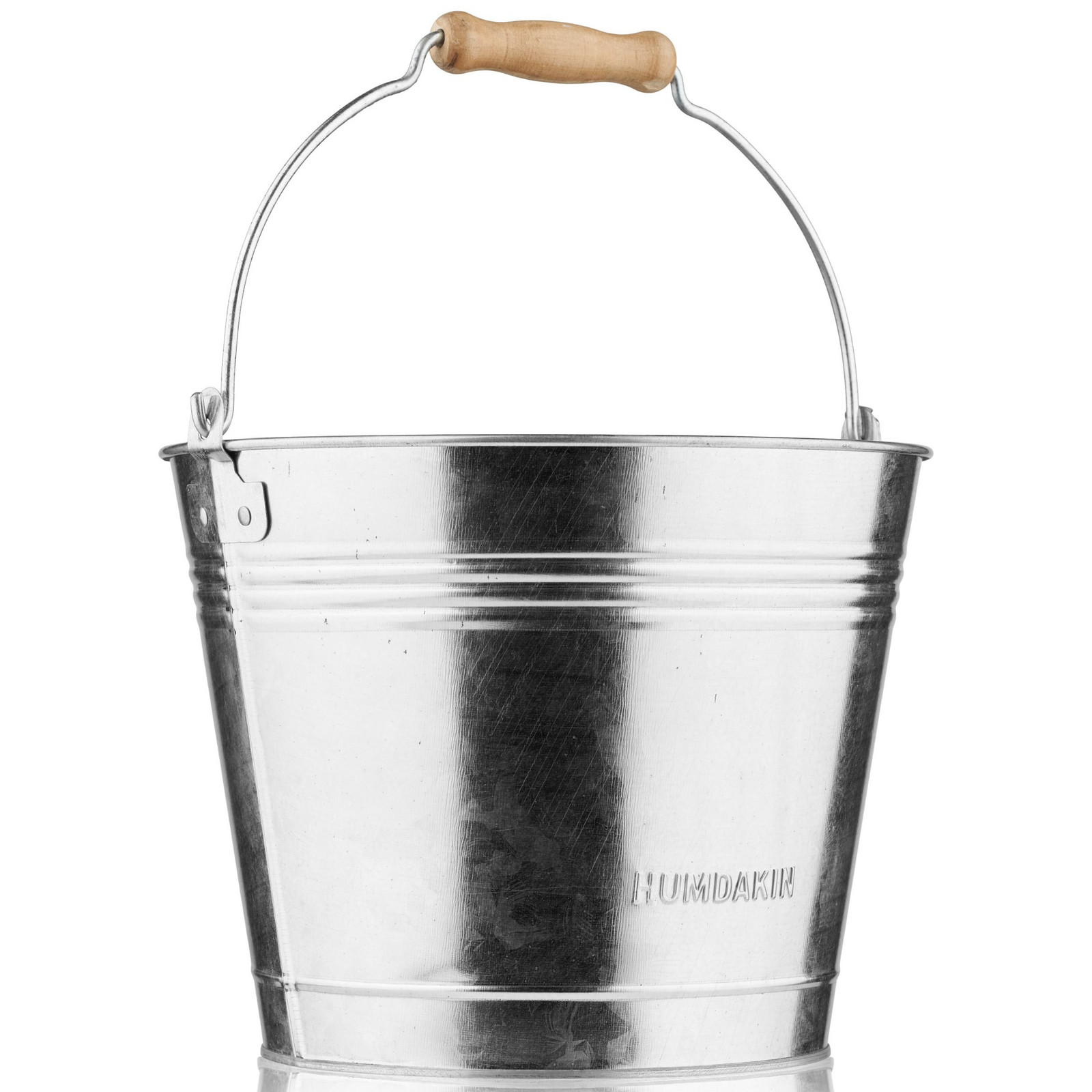 Vedro na umývanie 5 l, strieborná, kov, Humdakin
