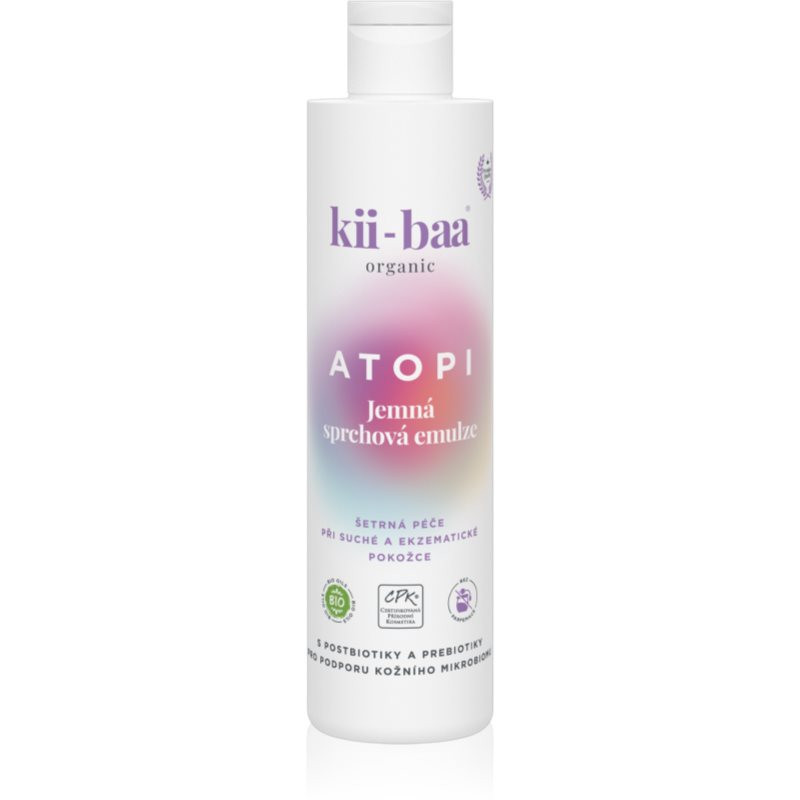 kii-baa® organic ATOPI veľmi jemná umývacia emulzia s probiotikami a prebiotikami 250 ml