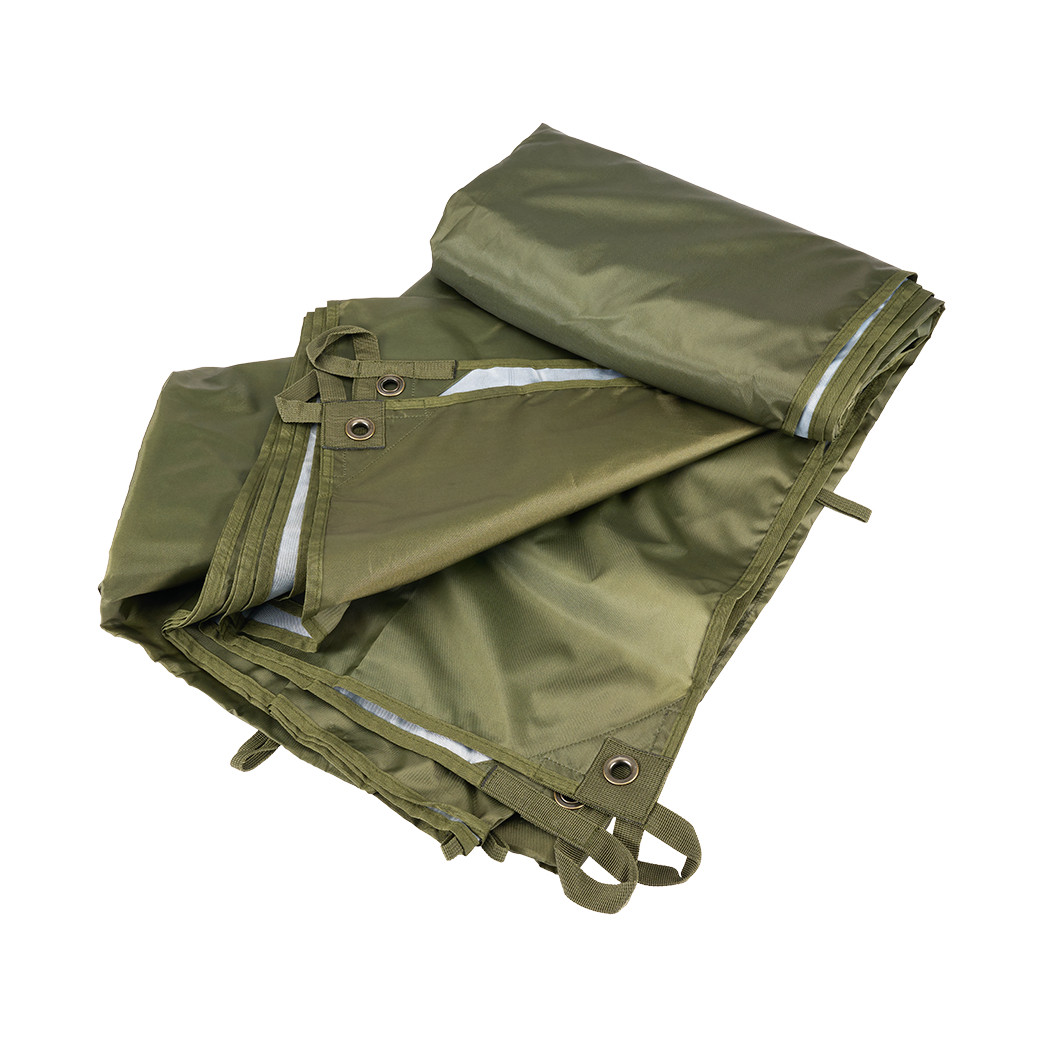 Nepremokavá plachta s okami Brandit Premium Tarp 3x4 m - olivová