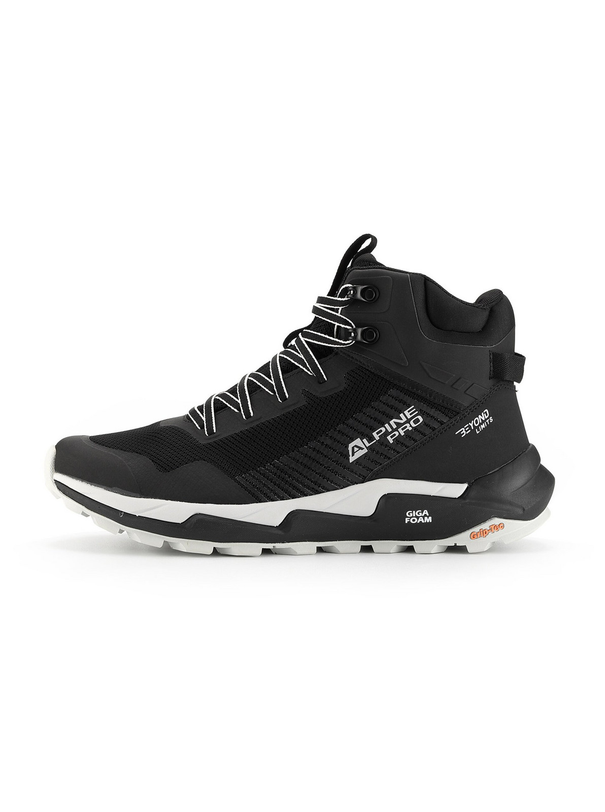 Členková outdoorová obuv s giga boom ALPINE PRE PONTE black