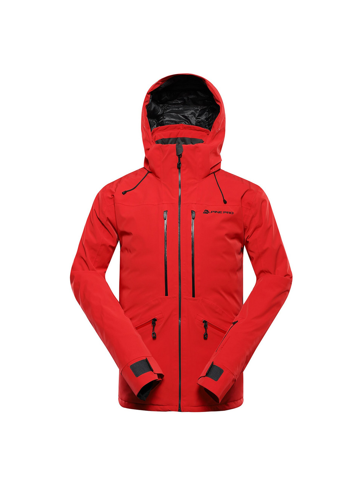 Pánska lyžiarska bunda s membránou ptx snow ALPINE PRO REAS olympic red