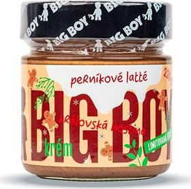 BIG BOY Perníkové latté – Lieskovo mandľový krém s príchuťou latté a voňavého perníčka 220 g