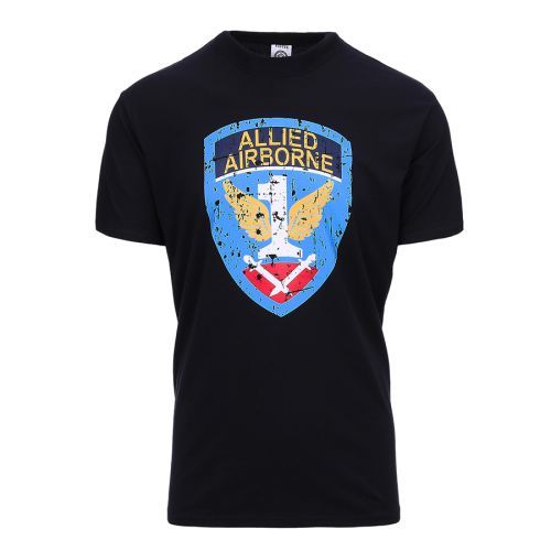 Tričko Fostex Allied Airborne - čierne, S