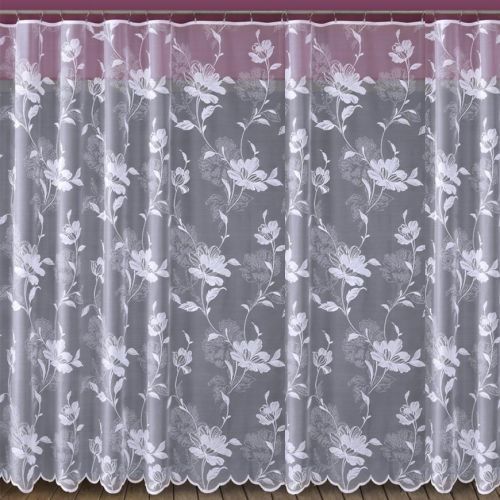 Žakárový záves 618/D328/180 biely. Tovar na mieru