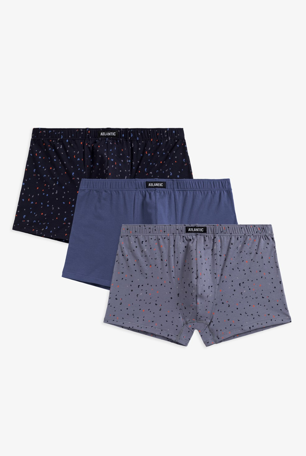 Pánske boxerky Atlantic 3MH-189 A'3 M-2XL grafitově-indigově-zelená M