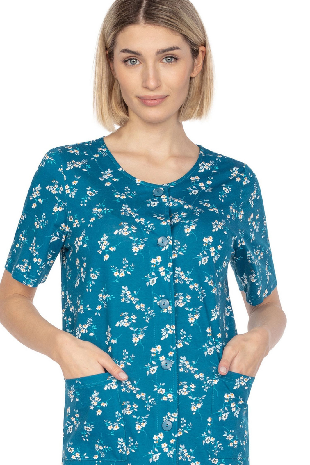 Dámska nočná košeľa Regina 129 kr/r M-XL L24 kaštanové M