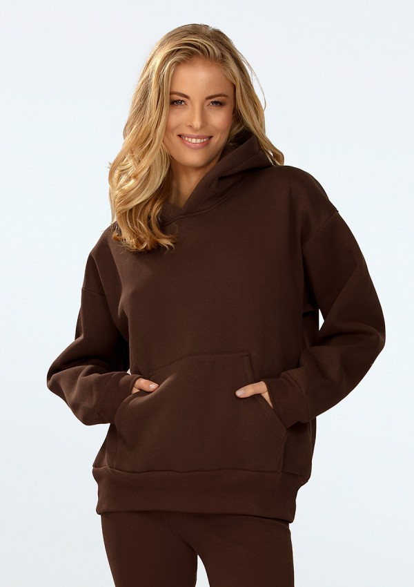 DKaren Mikina Oseye Dark Chocolate S