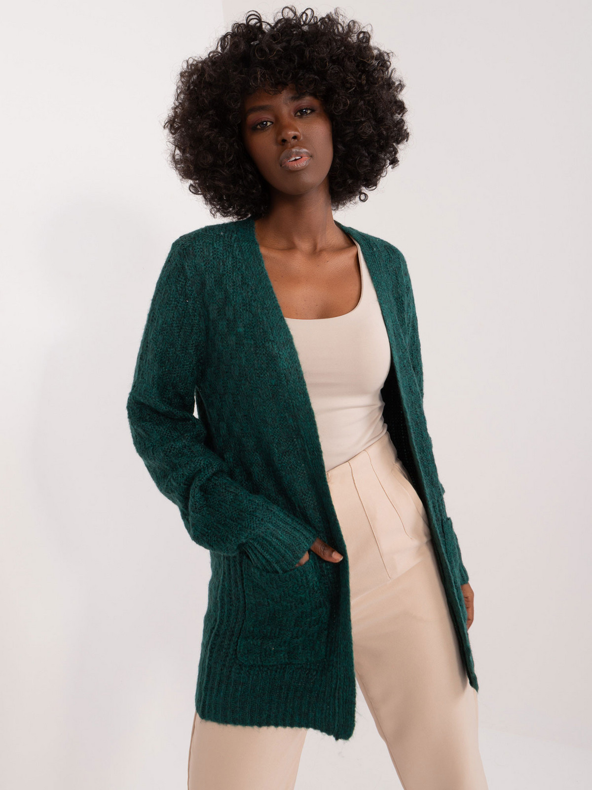 Sveter TW SW 3003.07X tmavozelená S