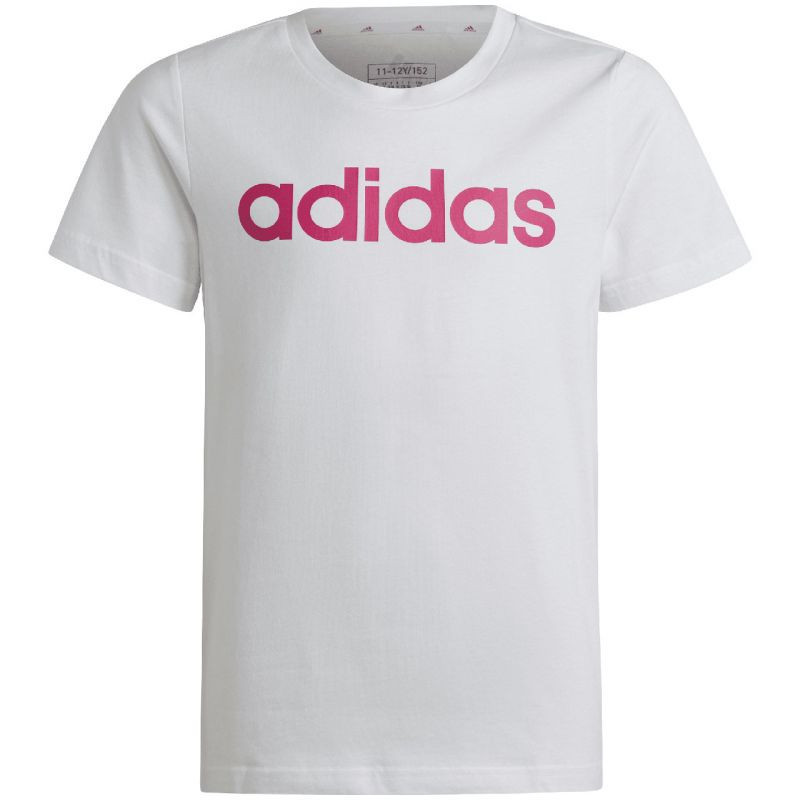 Adidas Essentials Linear Logo Cotton Slim Fit Tee Jr IC3150 tričko 140CM