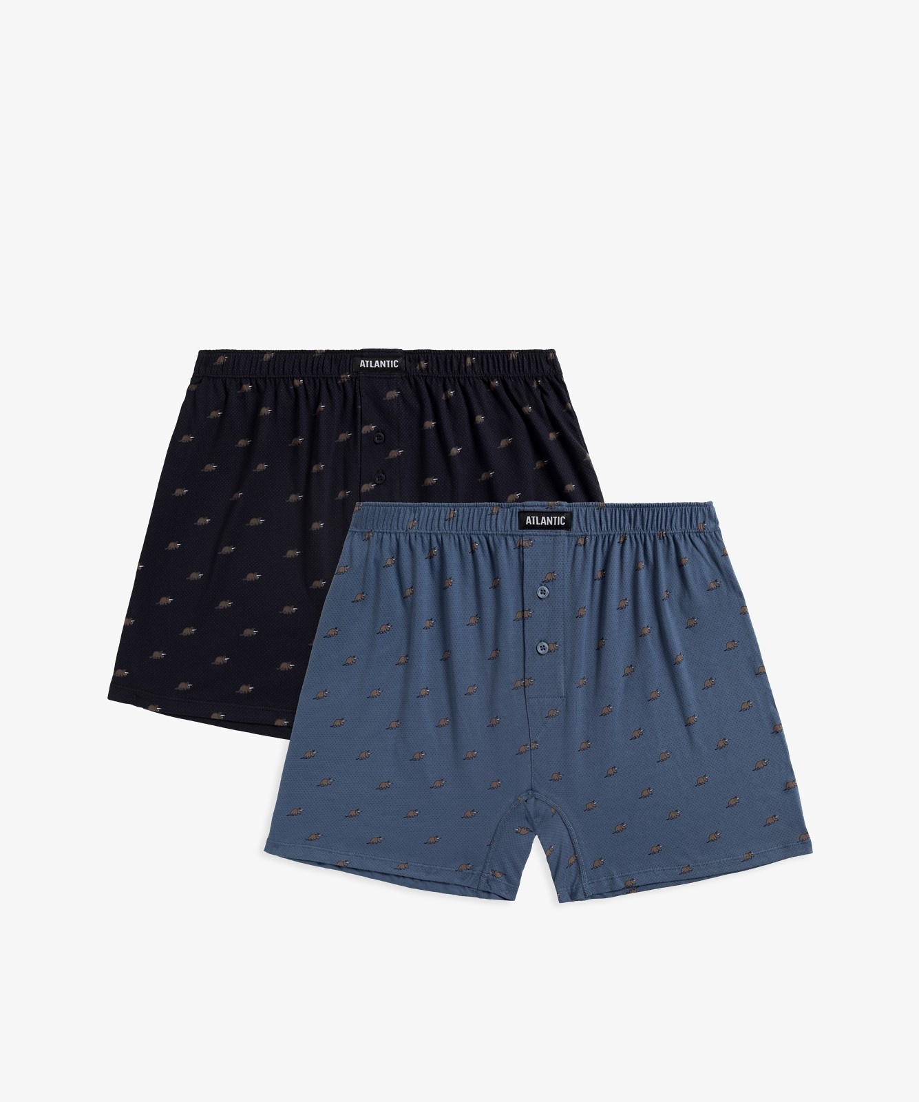 Pánske boxerky Atlantic 2MBX-049 A'2 S-2XL tmavě modrá XXL
