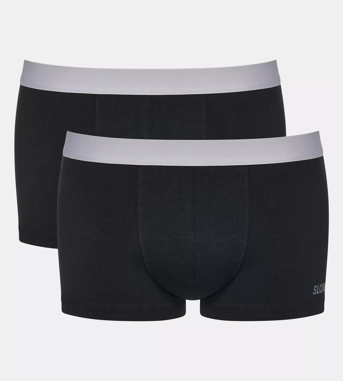 Pánske boxerky GO ABC 2.0 Hipster 2P - BLACK - čierna 0004 - SLOGGI BLACK S