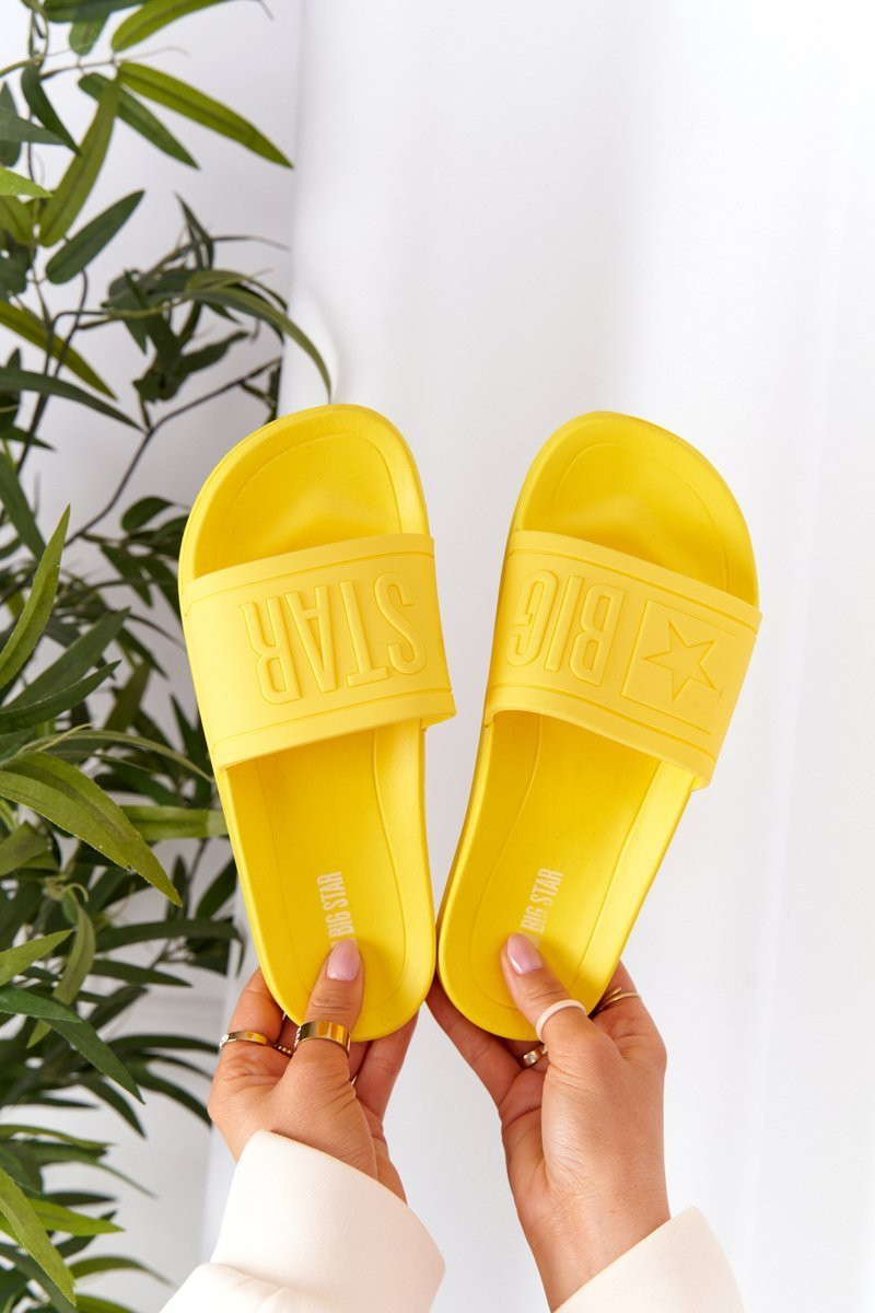 Women's Slippers Big Star HH274A040 Yellow 38