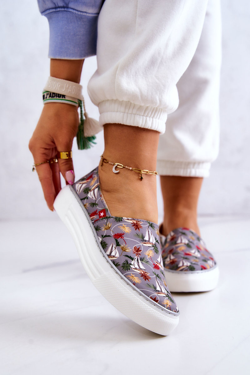 Dámské espadrilky Slip On Big Star - šedivé 37
