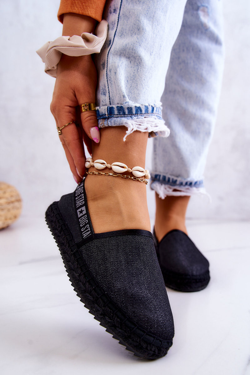 Dámské espadrilky Slip-on Big Star - černé 38