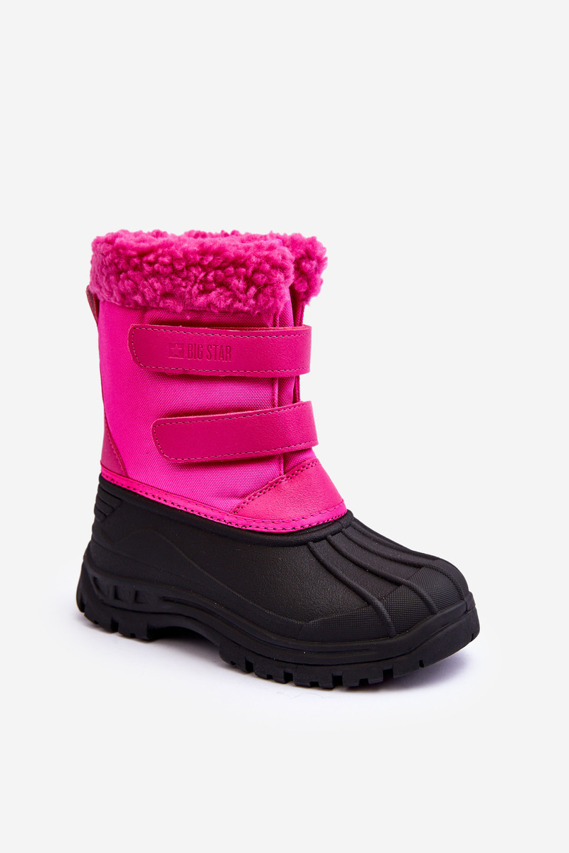 Dětské sněhule na suchý zip Big Star Fuchsia 31