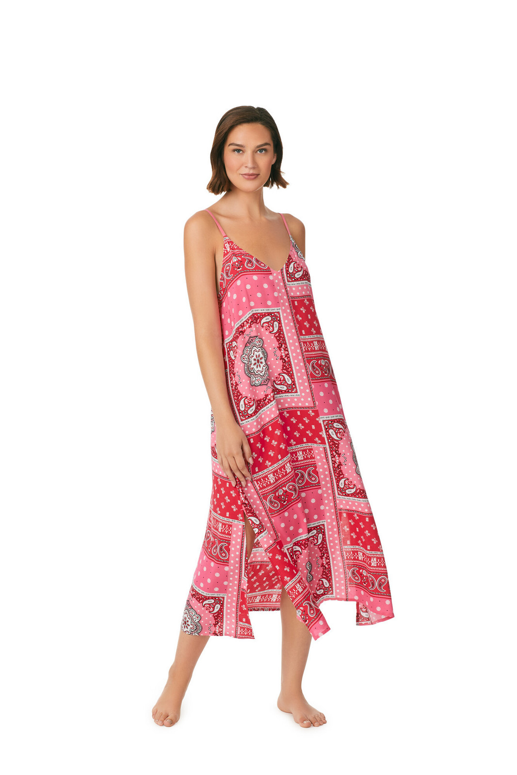 Dámska nočná košeľa YI60015 681 ružová - DKNY XS